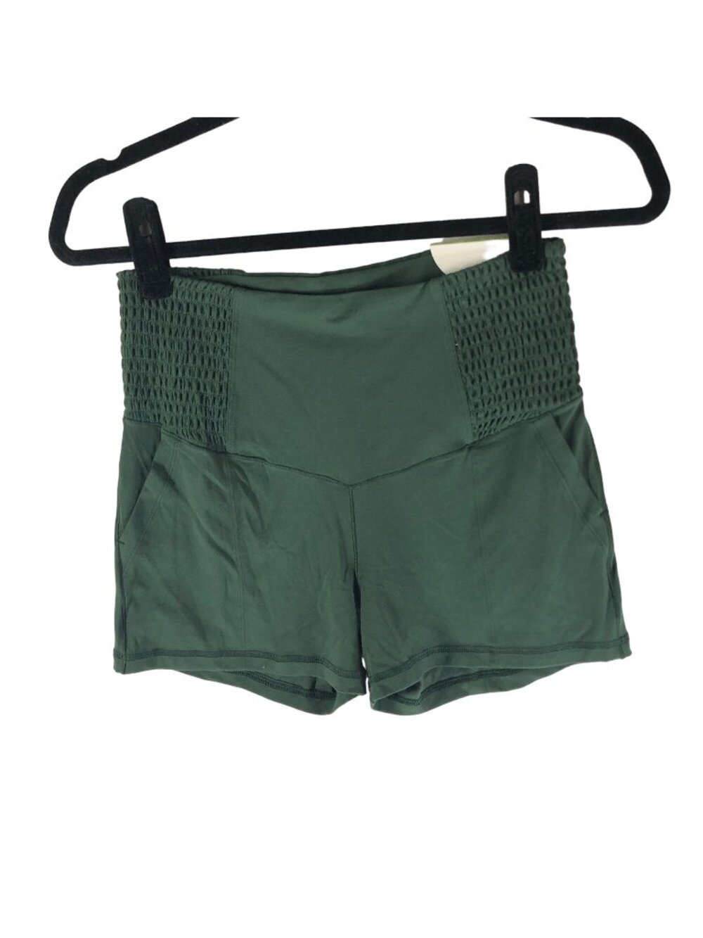 Offline By Aerie Real Me Shortie Green High-Rise Womens Shorts Size L